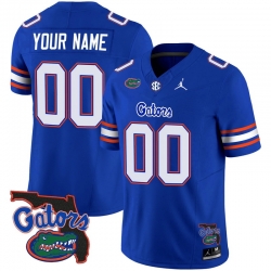 Men Women Youth Florida Gators 2023 Vapor Limited Custom Jersey Florida Map All Stitched Royal