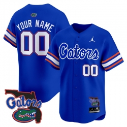 Men Women Youth Florida Gators 2024 Florida Patch Vapor Baseball Custom Jersey All Stitched Royal