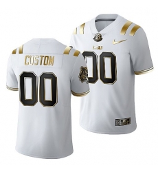 LSU Tigers Custom 2021 22 Golden Edition Limited Football White Jersey