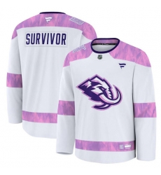 Men Utah Mammoth White 2024 Fights Cancer Survivor Practice Stitched Jersey Men Utah Mammoth White 2024 Fights Cancer Survivor Practice Stitched Jersey