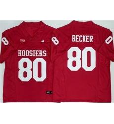 Men Indiana Hoosiers 80 Charlie Becker Red F U S E Stitched Basketball Jerseys Men Indiana Hoosiers 80 Charlie Becker Red F U S E Stitched Basketball Jerseys