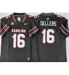 Men South Carolina Fighting Gamecocks 16 LaNorris Sellers Black 2026 F U S E Stitched Jersey Men South Carolina Fighting Gamecocks 16 LaNorris Sellers Black 2026 F U S E Stitched Jersey