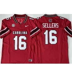 Men South Carolina Fighting Gamecocks 16 LaNorris Sellers Red 2026 F U S E Stitched Jersey Men South Carolina Fighting Gamecocks 16 LaNorris Sellers Red 2026 F U S E Stitched Jersey
