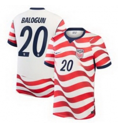 Men 20Folarin Balogun USMNT 2026 Stadium Replica Jersey   2