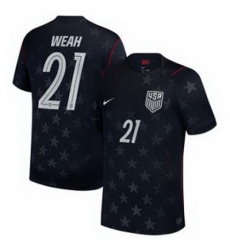 Men 21Timothy Weah USMNT 2026 Stadium Replica Jersey   1