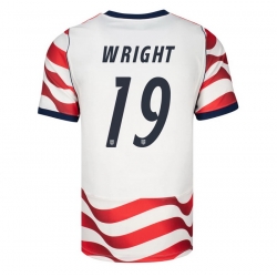 USA 2026 FIFA World Cup Soccer White Jersey Set ( Have Shorts ) Haji Wright #19