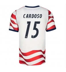 USA 2026 FIFA World Cup Soccer White Jersey Set ( Have Shorts ) Johnny Cardoso #15 USA 2026 FIFA World Cup Soccer White Jersey Set ( Have Shorts ) Johnny Cardoso #15