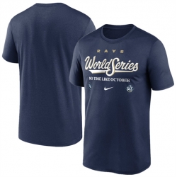 Men Tampa Bay Rays Navy 2026 World Series Collection Legend Dri FIT T Shirt