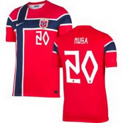 Youth 20 Norway Antonio Nusa Home Stadium Replica   1