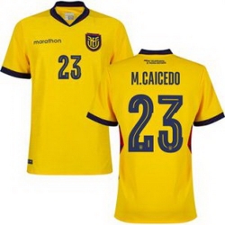 Youth 23 Ecuador Moises Caicedo Away Replica Jersey   1