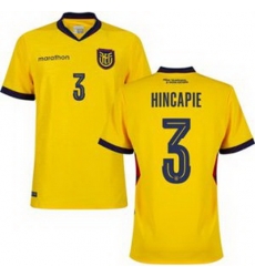 Youth 3 Ecuador Piero Hincapie Away Replica Jersey 1 Youth 3 Ecuador Piero Hincapie Away Replica Jersey 1