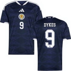 Youth 9 Scotland Lyndon Dykes 2026 Home Replica Jersey 1