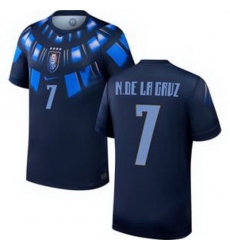 Youth 7 Uruguay Nicolas de la Cruz Away Replica Jersey World   2