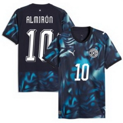 Youth 10 Paraguay Miguel Almiron Replica Away Jersey 2026429 2