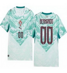 Youth 00 Portugal Replica Custom Long Sleeve Away Jersey   1