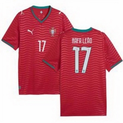 Youth 17 Portugal Rafael Leao Home Replica Jersey   1