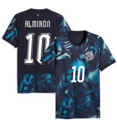Men 10 Paraguay Miguel Almiron Replica Away Jersey 2026429 2