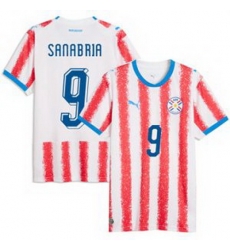Men 9 Paraguay Antonio Sanabria Replica Away Jersey 2026429 1