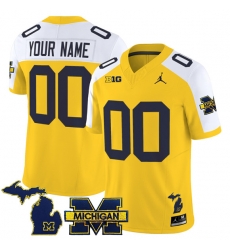 Men Michigan Wolverines ACTIVE PLAYER Custom Maize Alternate F U S E 2025 Vapor Limited Stitched Football Jersey Men Michigan Wolverines ACTIVE PLAYER Custom Maize Alternate F U S E 2025 Vapor Limited Stitched Football Jersey