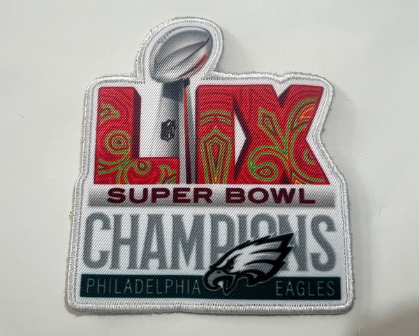 2025 Super Bowl LIX Philadelphia Eagles Champions Patch Biaog