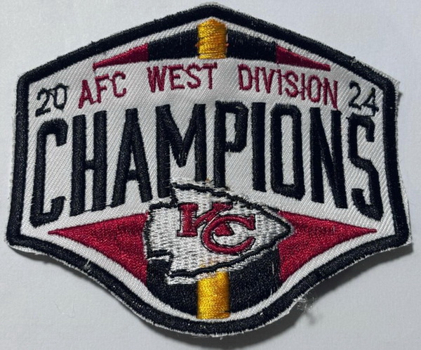2024 AFC Kansas City Chiefs WEST DIVISION CHAMPIONS Patch Biaog